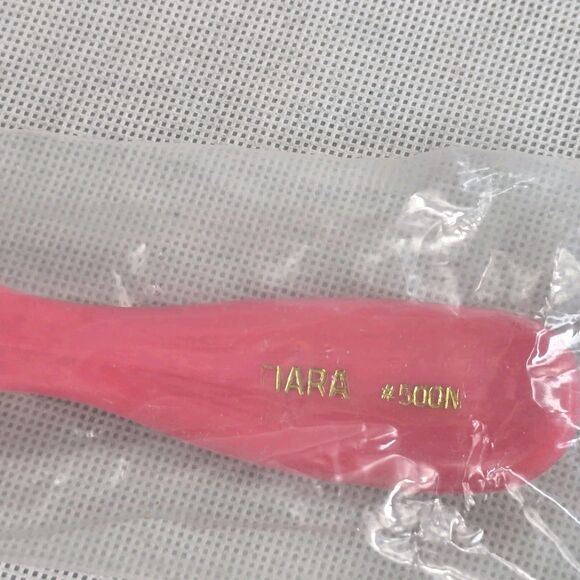 Vintage Tiara #500N Pink Hair Brush 8" Beauty Shop 5 Row Hairdresser Stylist - Picture 2 of 6